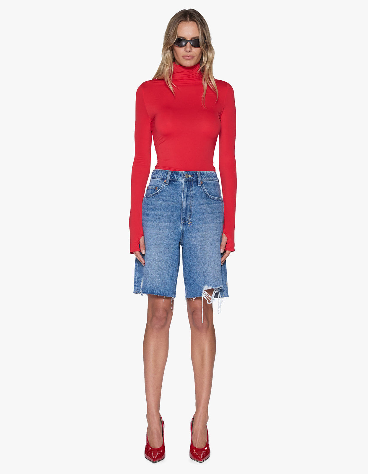 Charmer L/S Top Pop Red - Pop Red