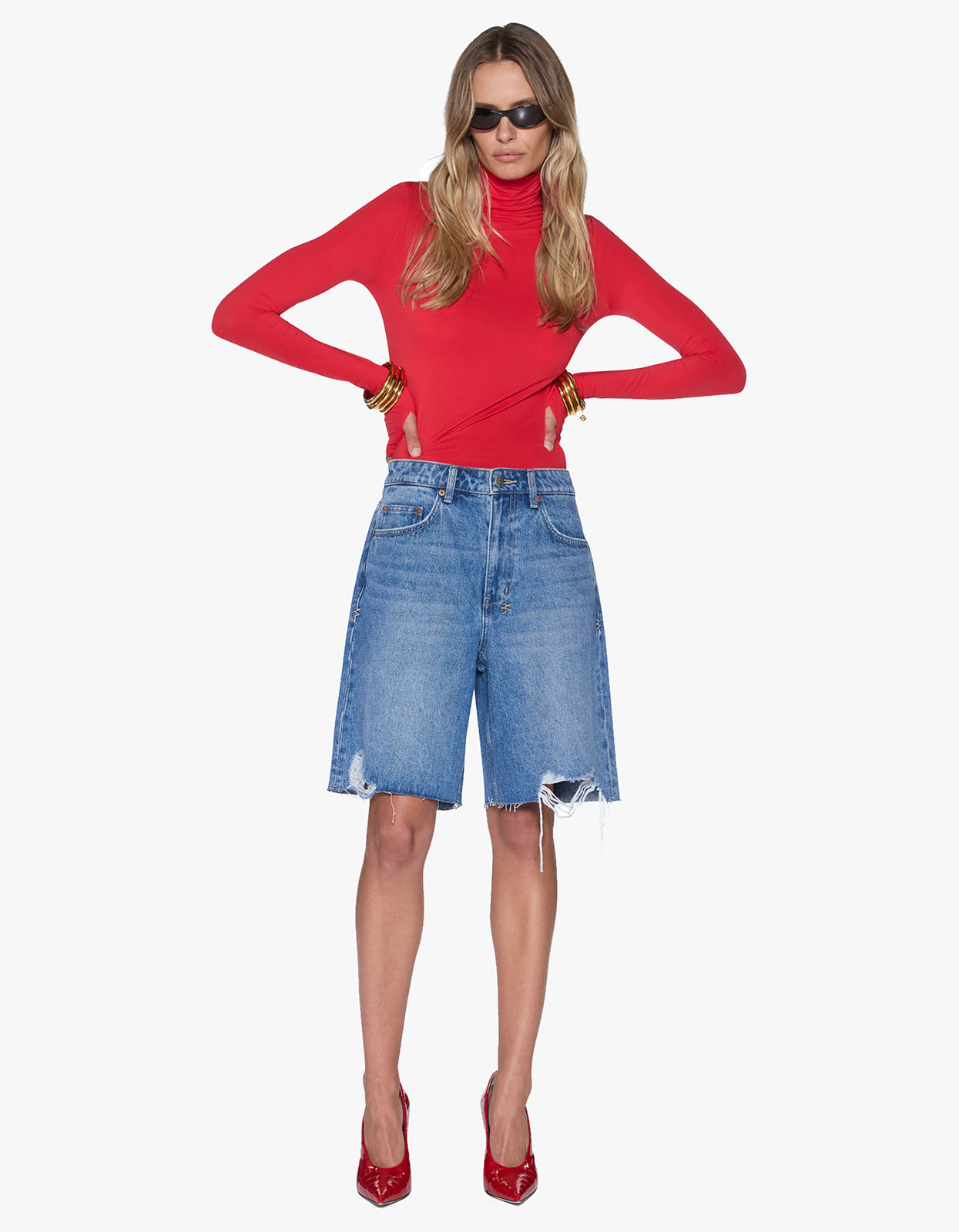 Charmer L/S Top Pop Red - Pop Red