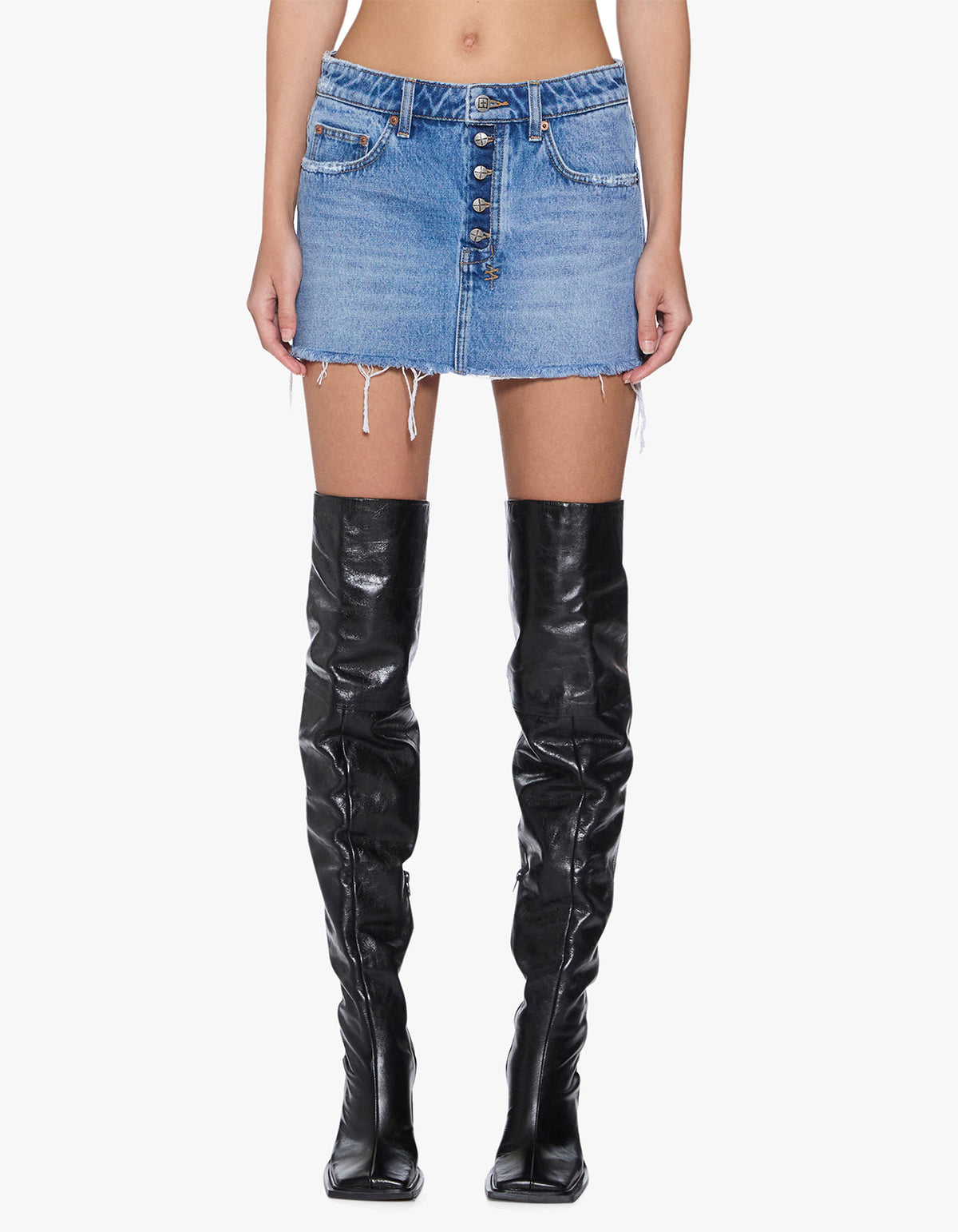 Low Rider Mini Skirt - Exposed Krown Blue