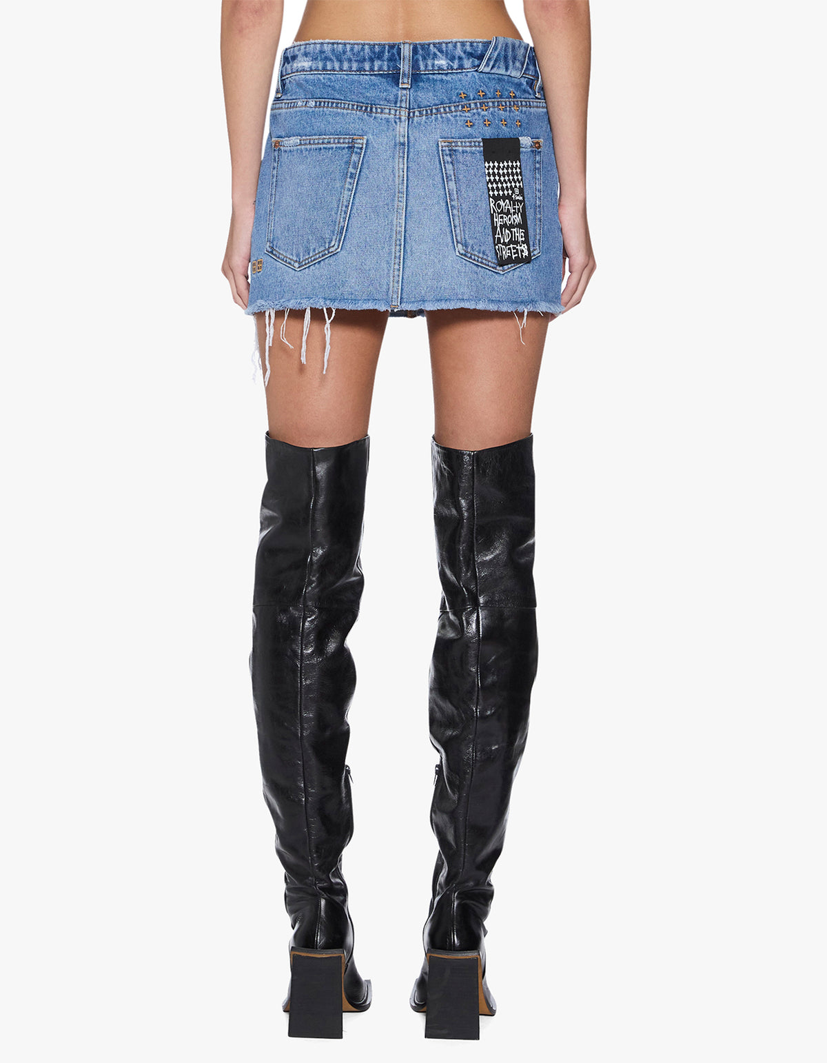 Low Rider Mini Skirt - Exposed Krown Blue
