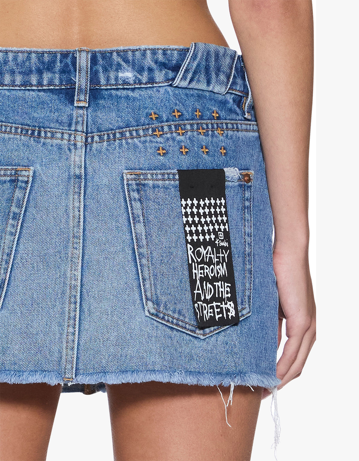 Low Rider Mini Skirt - Exposed Krown Blue