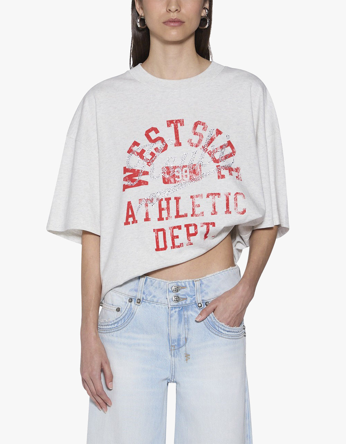 Nyc Sports Boyfriend S/S Tee - Grey
