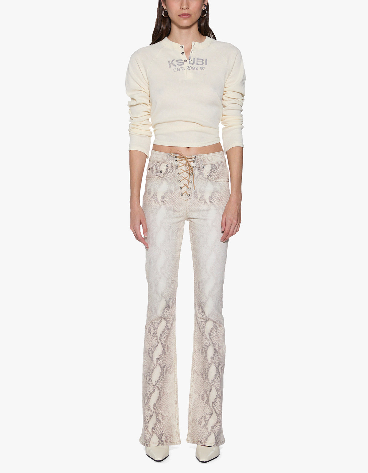 Regiment Porter L/S Tee - Vintage White