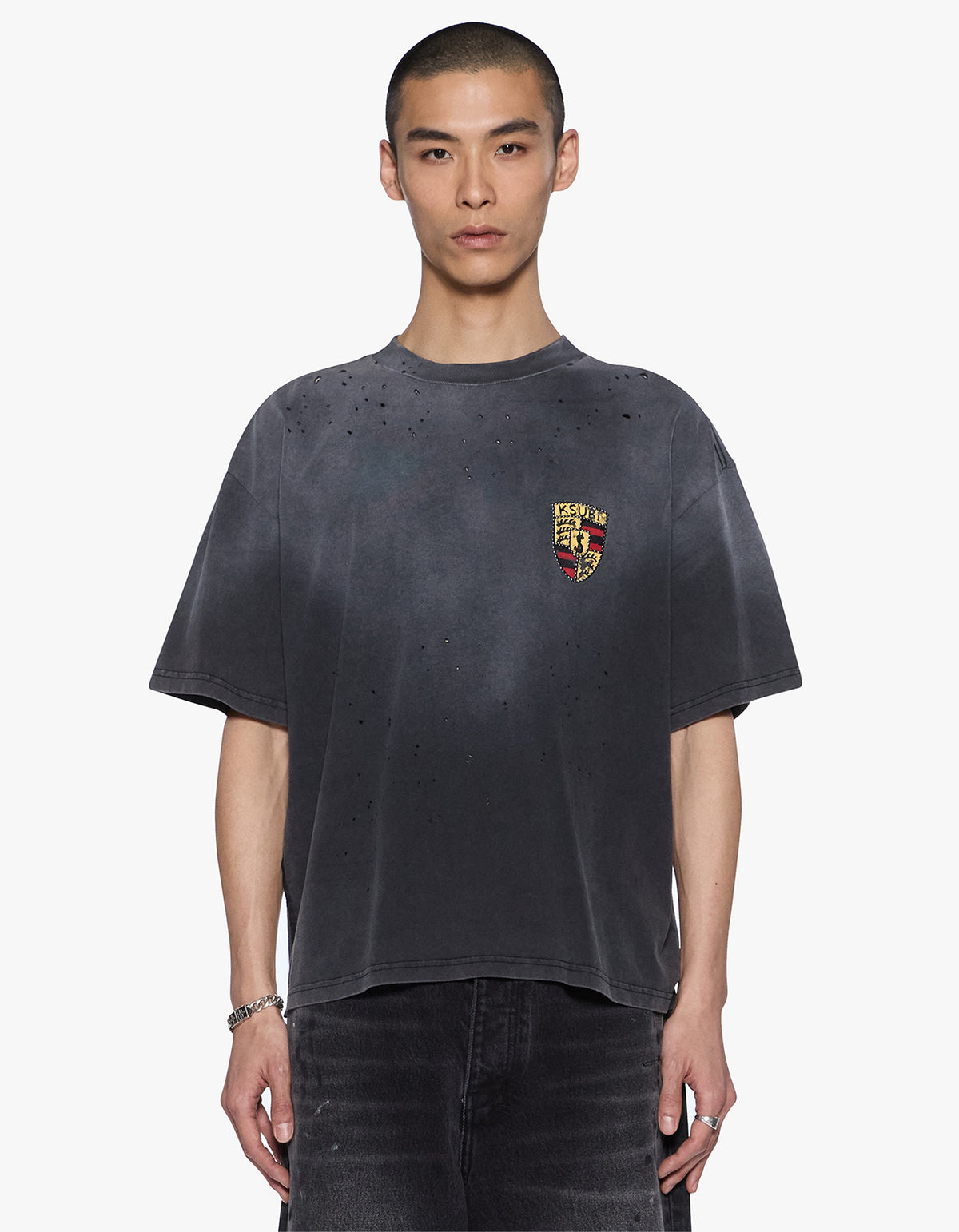 Shield Halen S/S Tee - Charcoal Fade