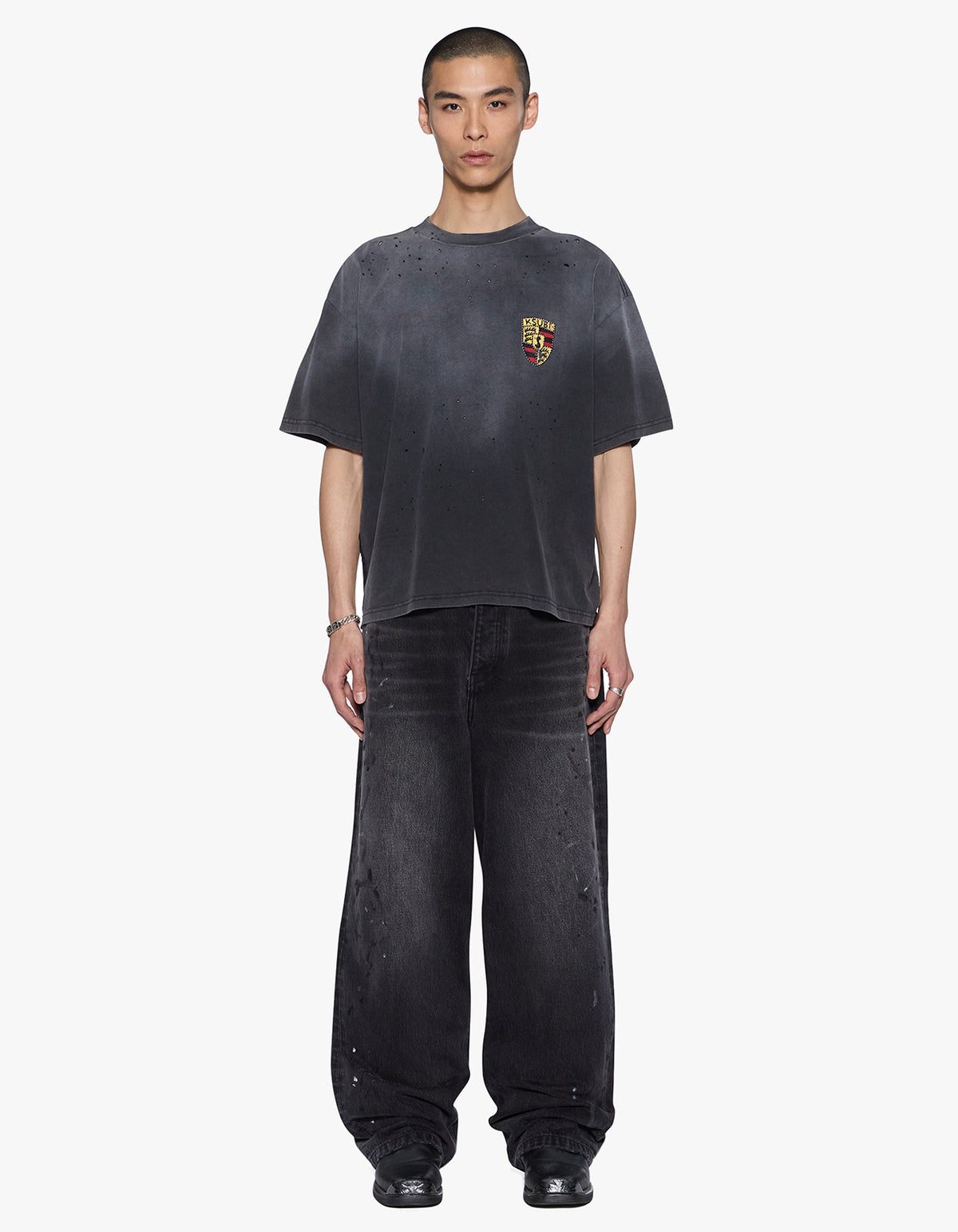 Shield Halen S/S Tee - Charcoal Fade