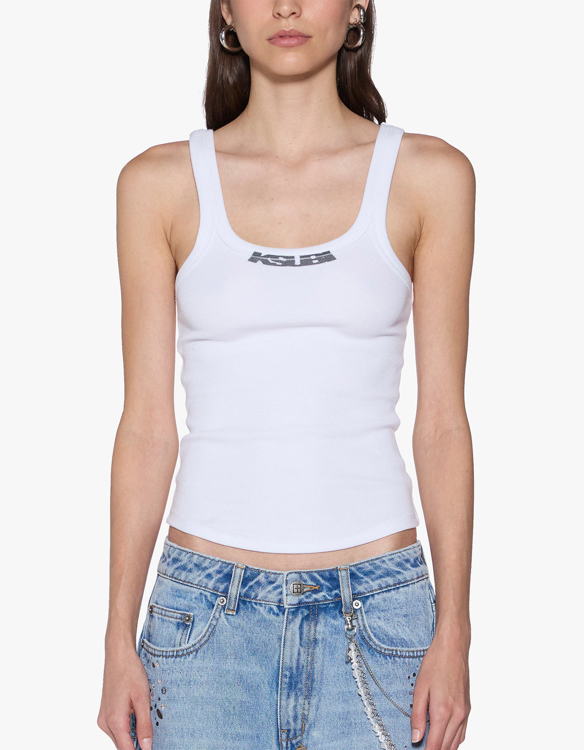Sott Stamp Chloe Tank - White