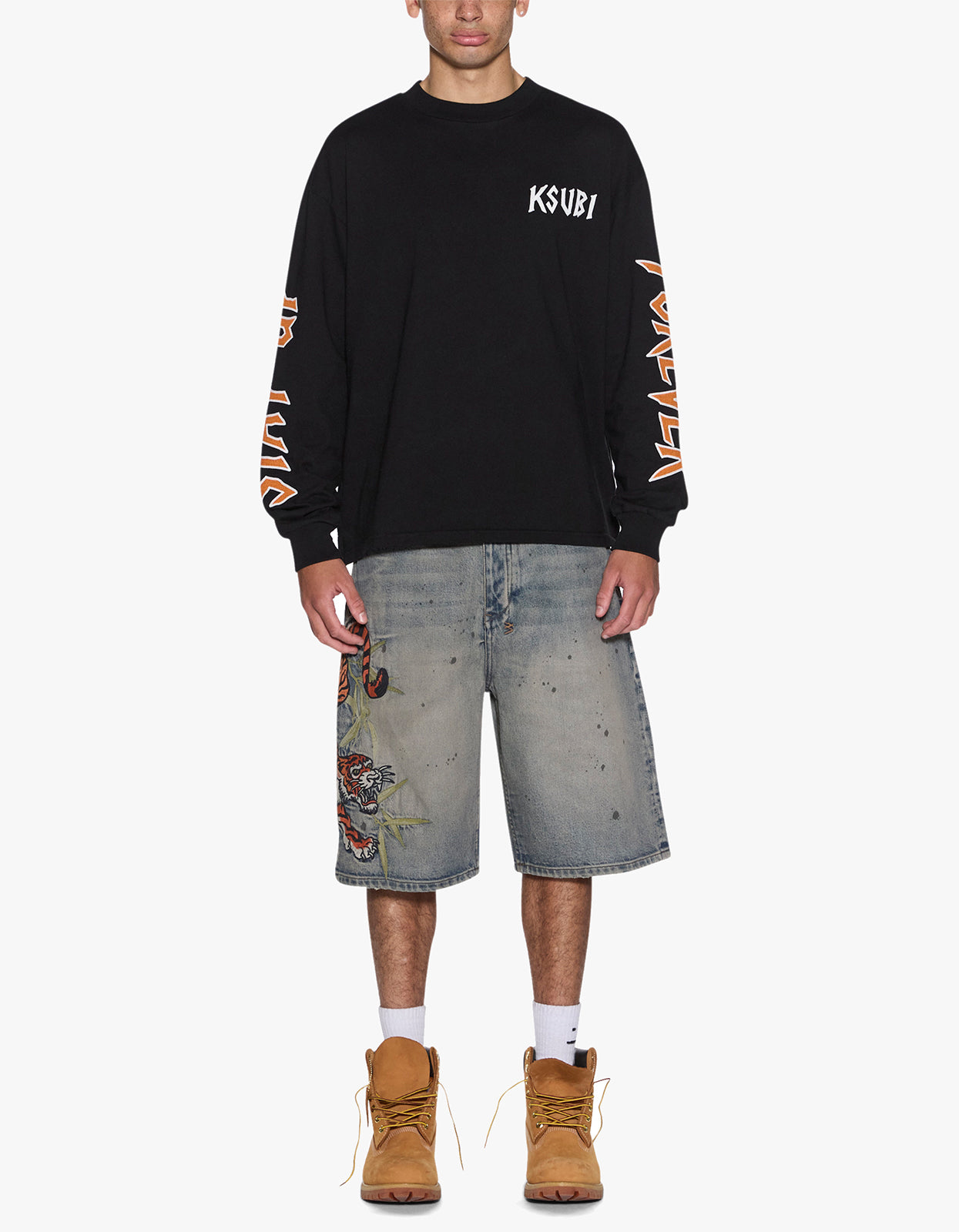 Stay Up Ekcess L/S Tee - Jet Black