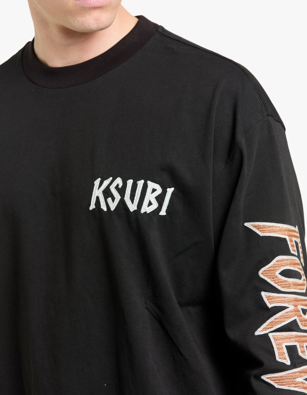 Stay Up Ekcess L/S Tee - Jet Black