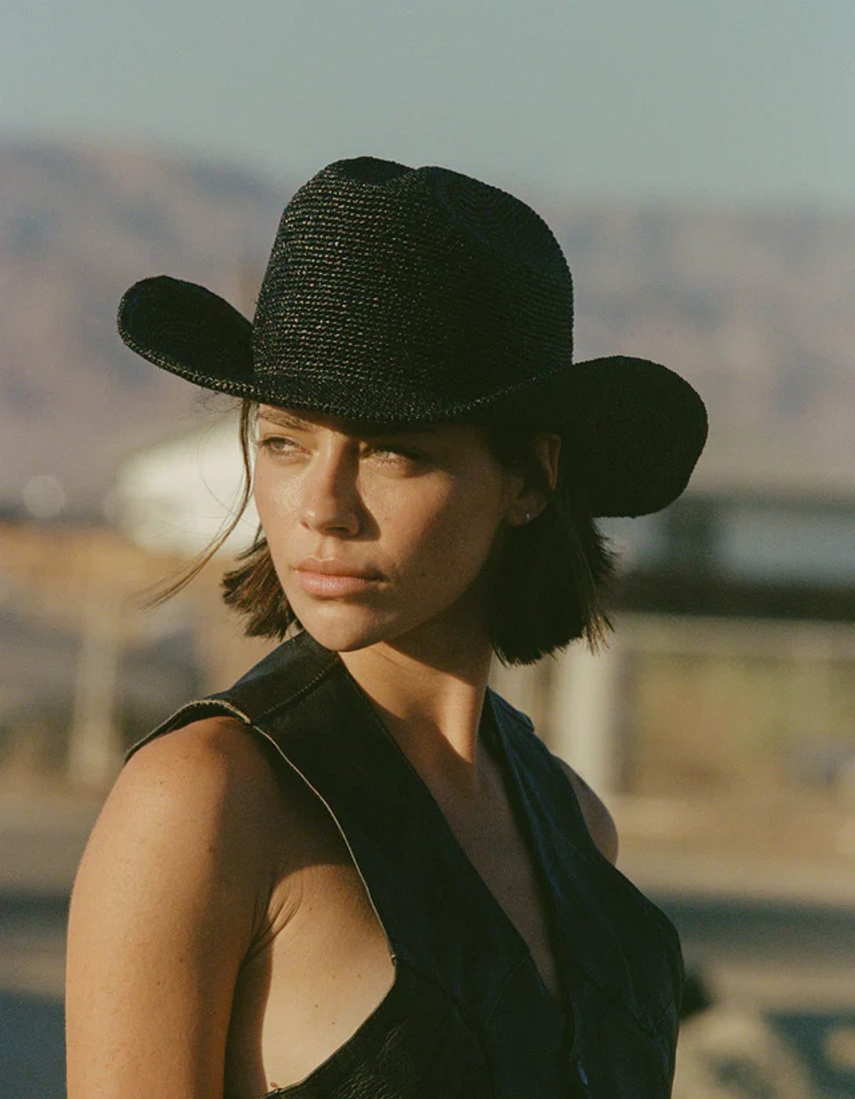 Raffia Cowboy - Noir