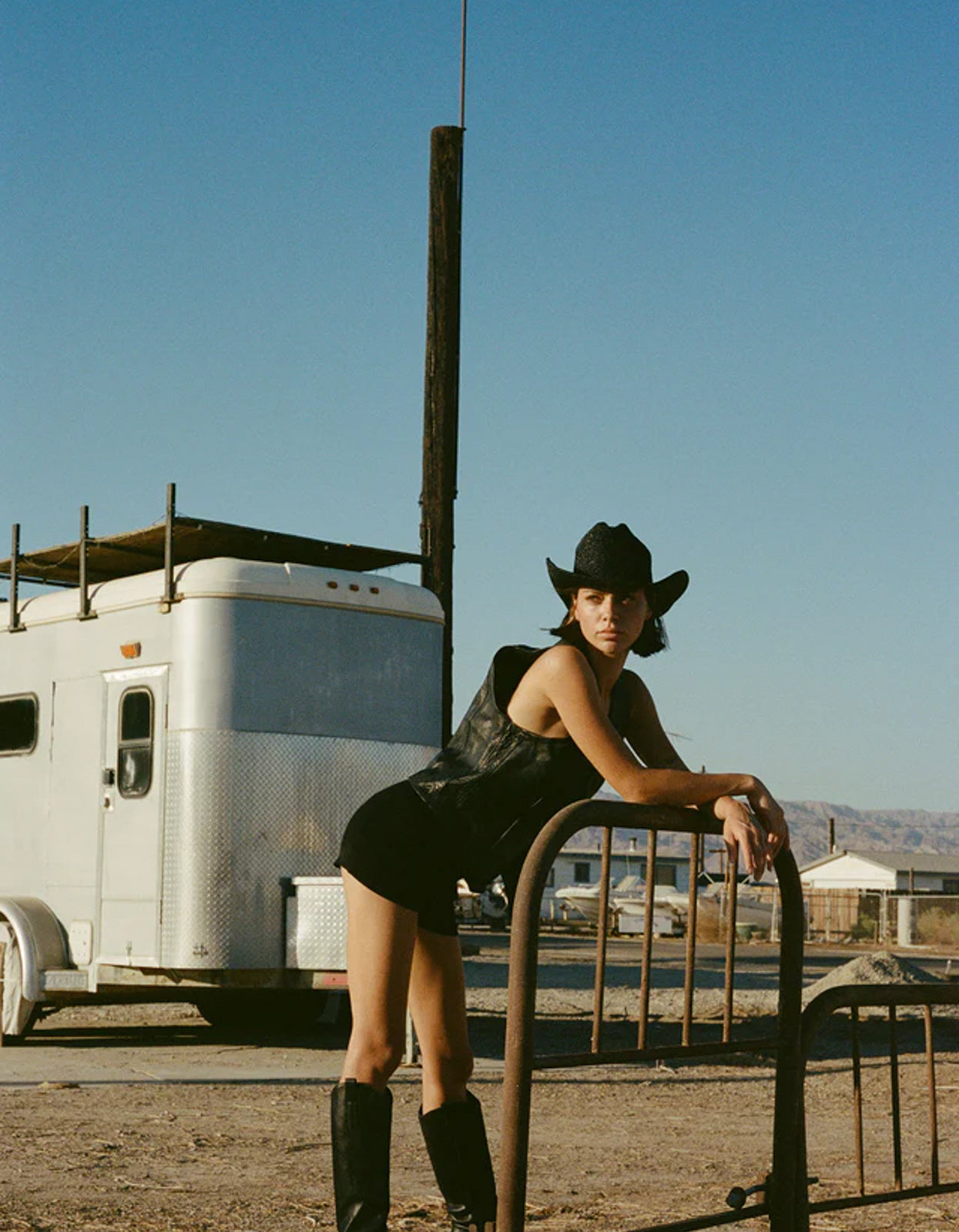 Raffia Cowboy - Noir