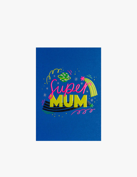 Super Mum Card - Blue