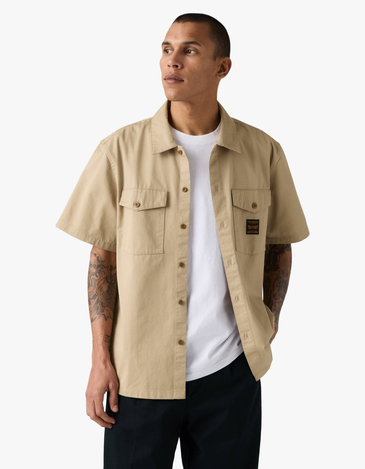 Workwear S/S Worker Shirt - Trench Coat