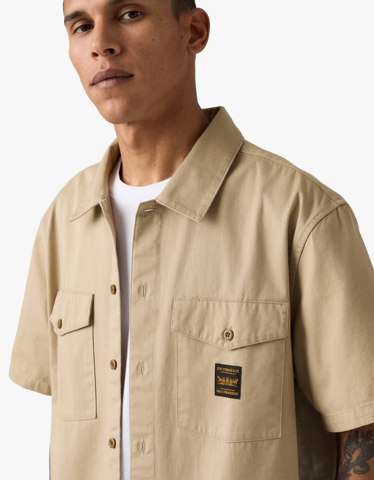 Workwear S/S Worker Shirt - Trench Coat