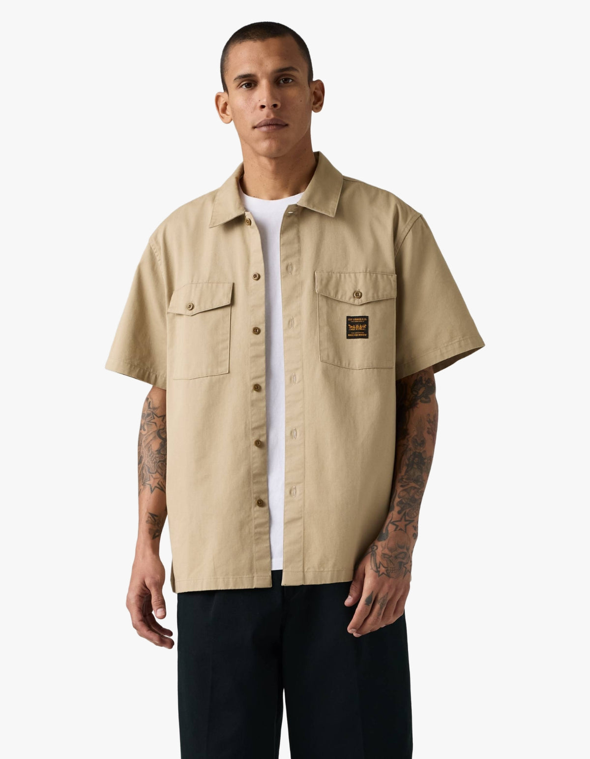 Workwear S/S Worker Shirt - Trench Coat