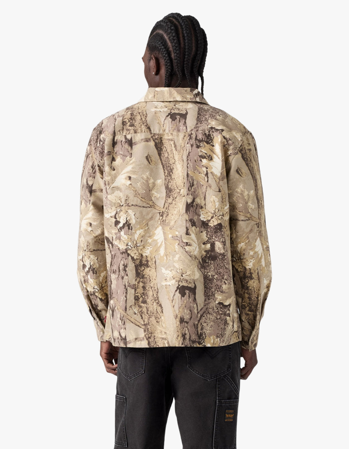 Workwear L/S Worker Shirt - Tex Forest Camo Gravel