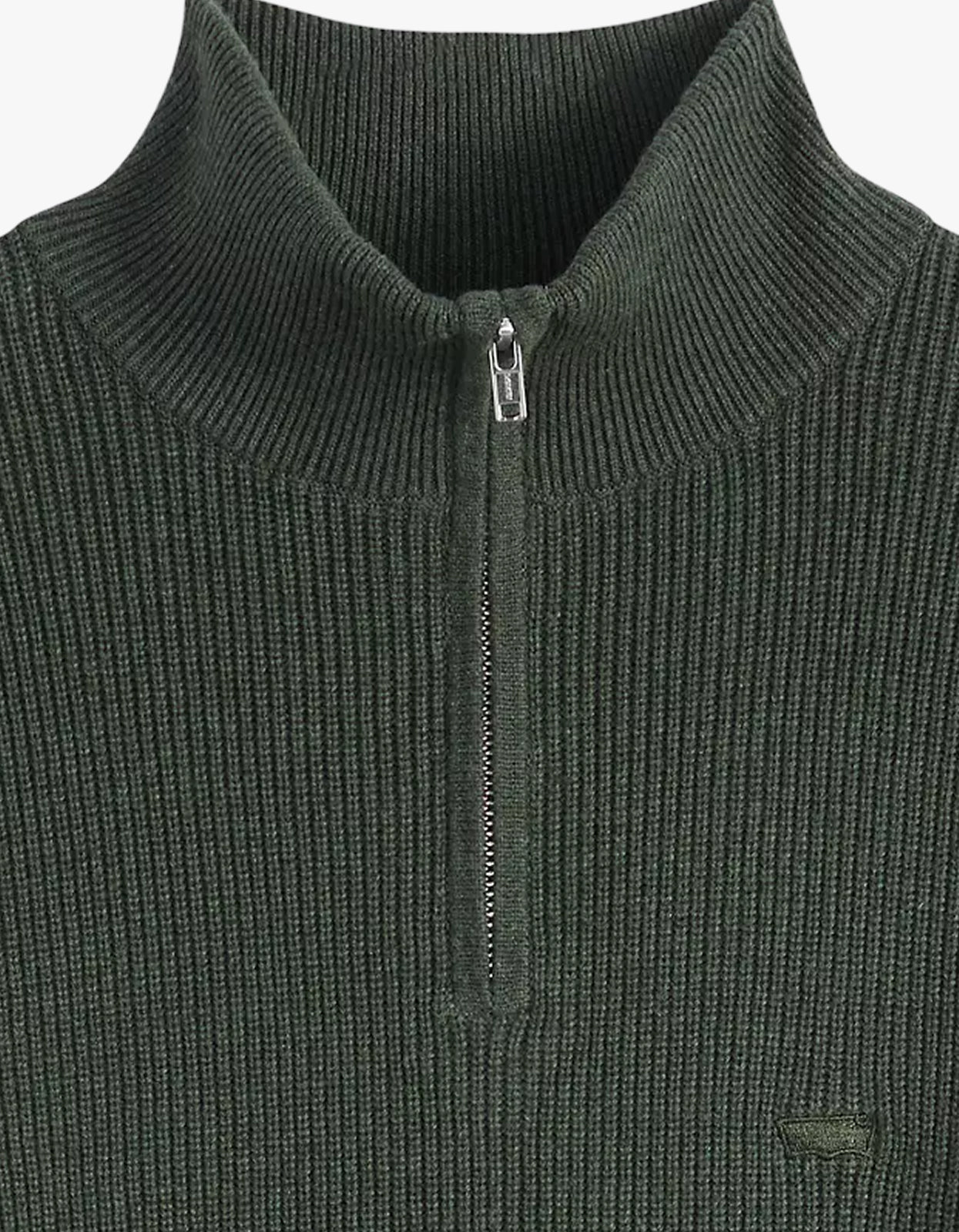 Housemark Quarter Zip Sweater - Duffel Bag Heather Green