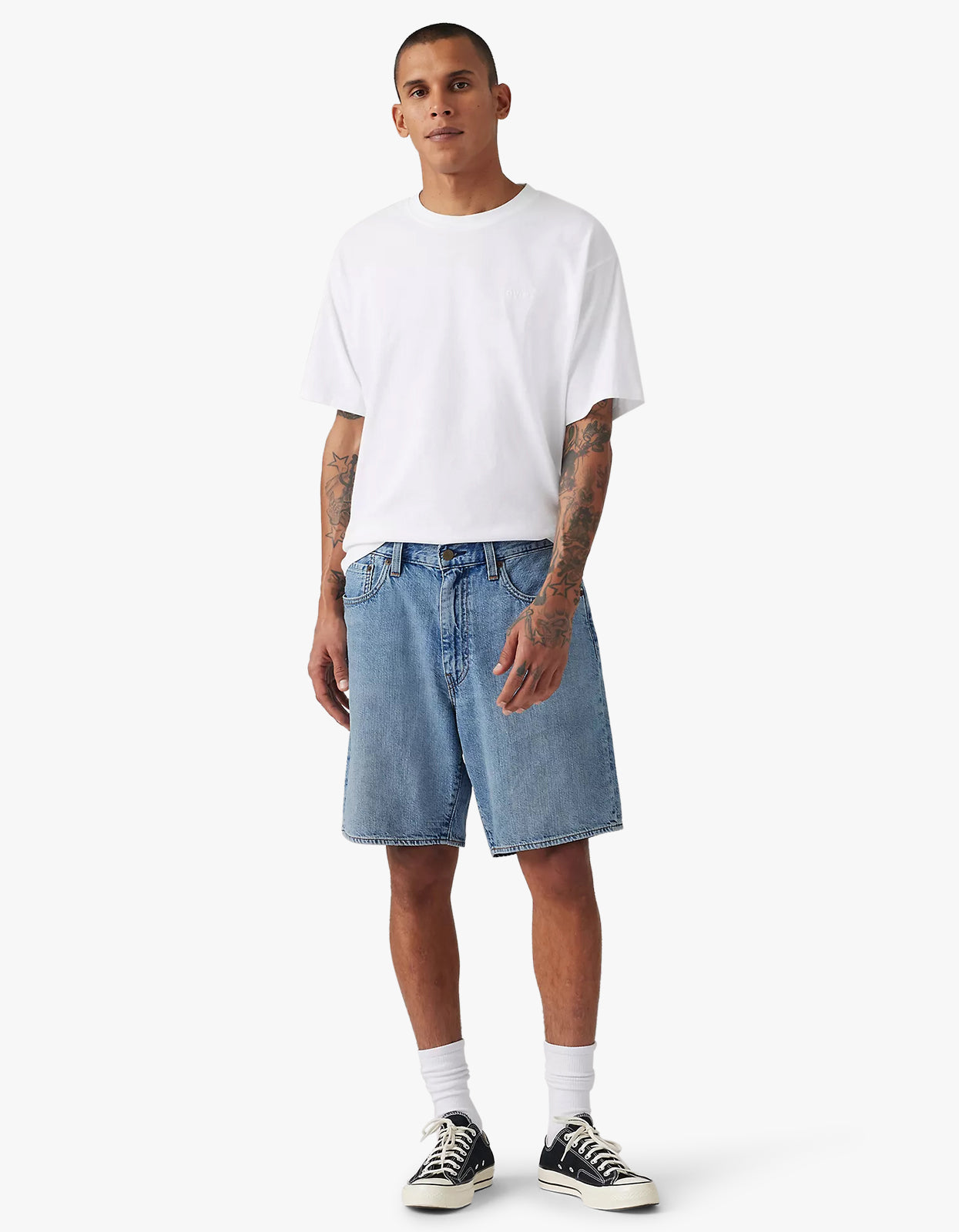 468 Loose Denim Shorts - Light Jog