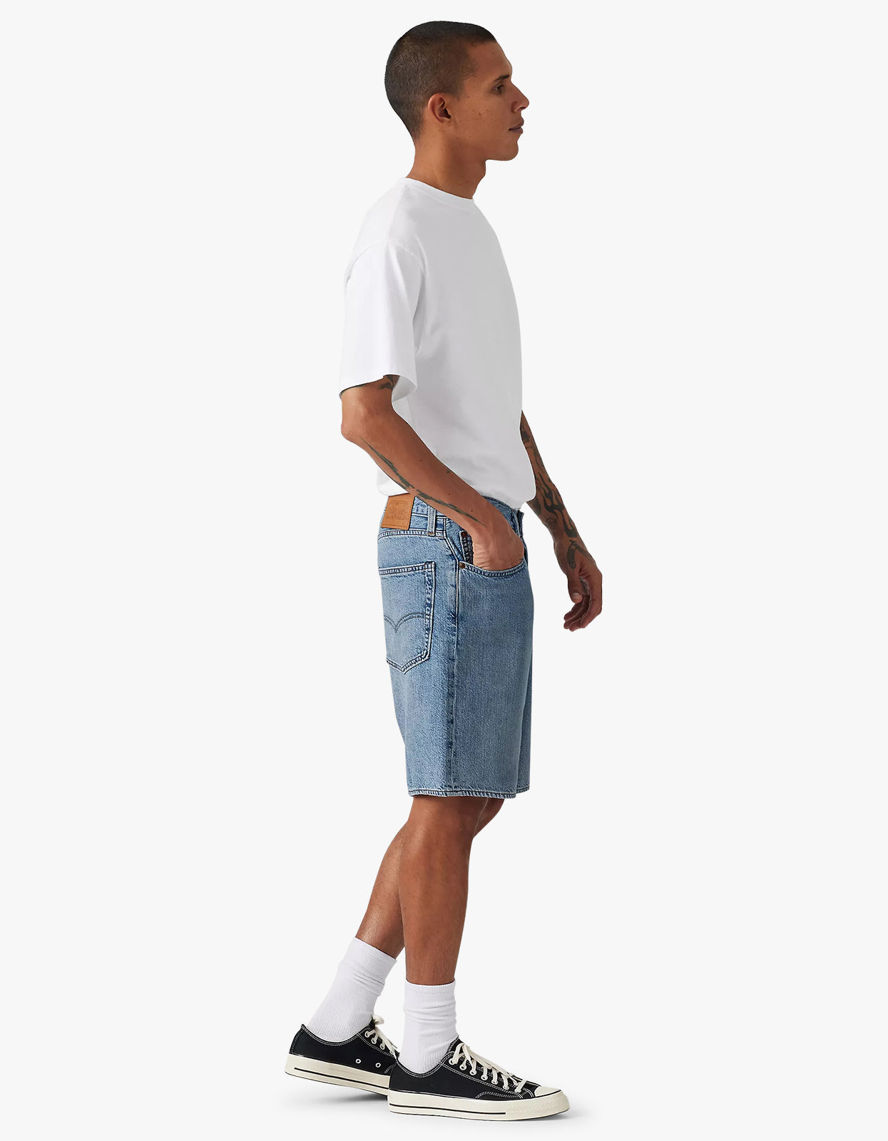 468 Loose Denim Shorts - Light Jog