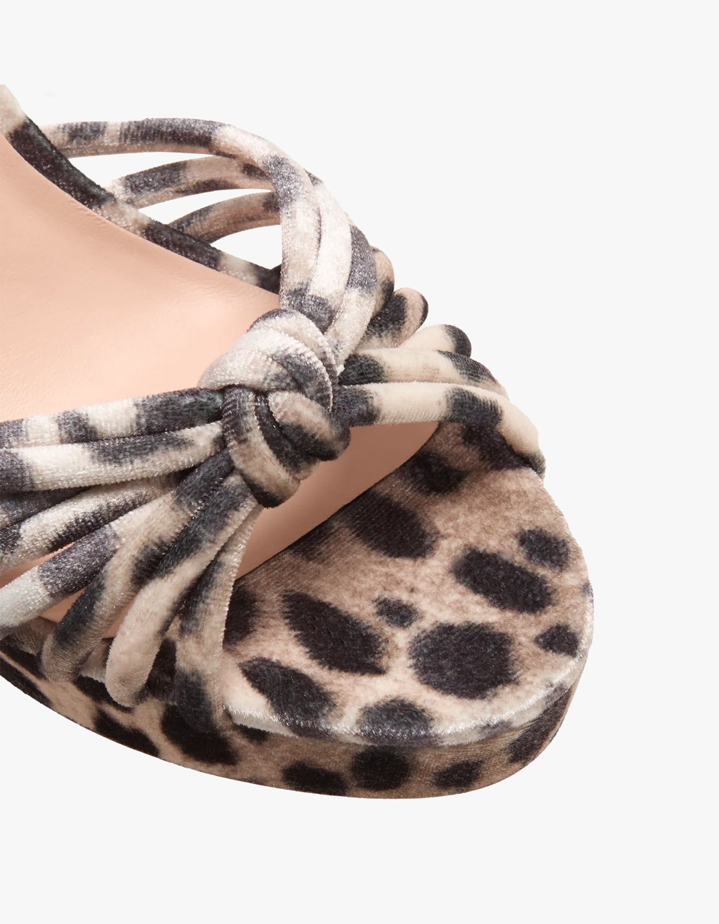 Rivka Leather Knot Platform Sandal - Leopard