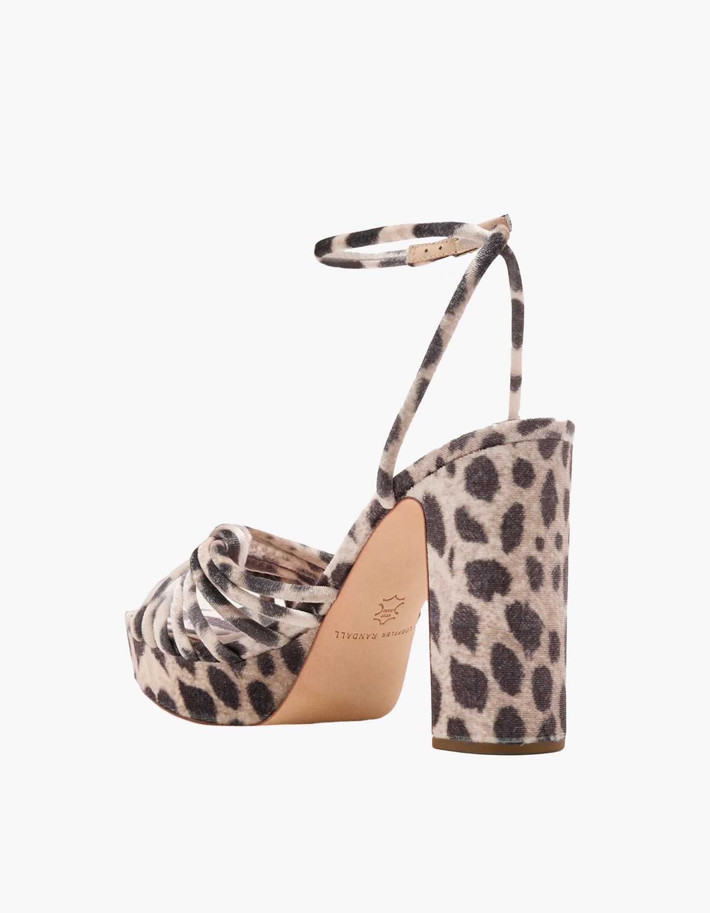 Rivka Leather Knot Platform Sandal - Leopard