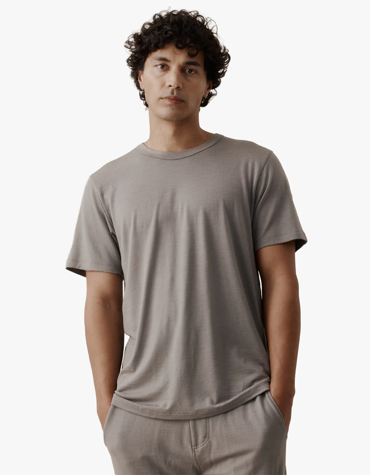 Mens Foundation Merino Tee - Ash