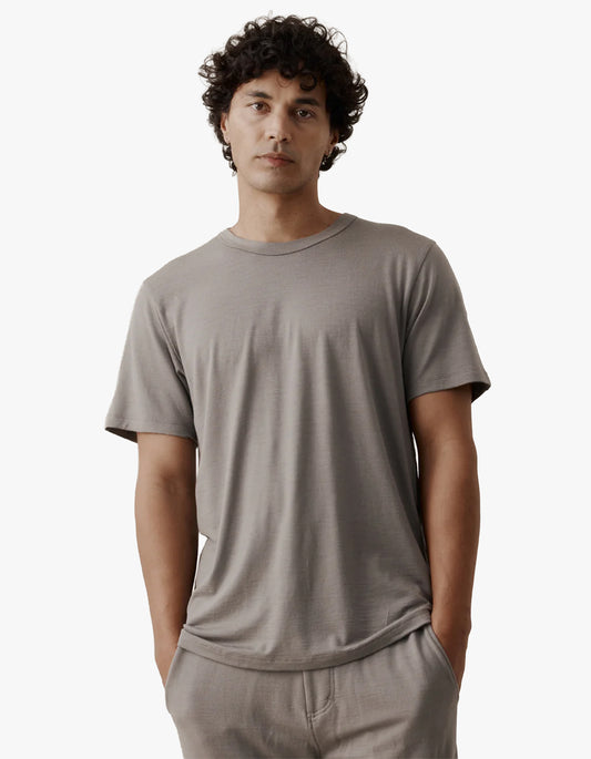 Mens Foundation Merino Tee - Ash