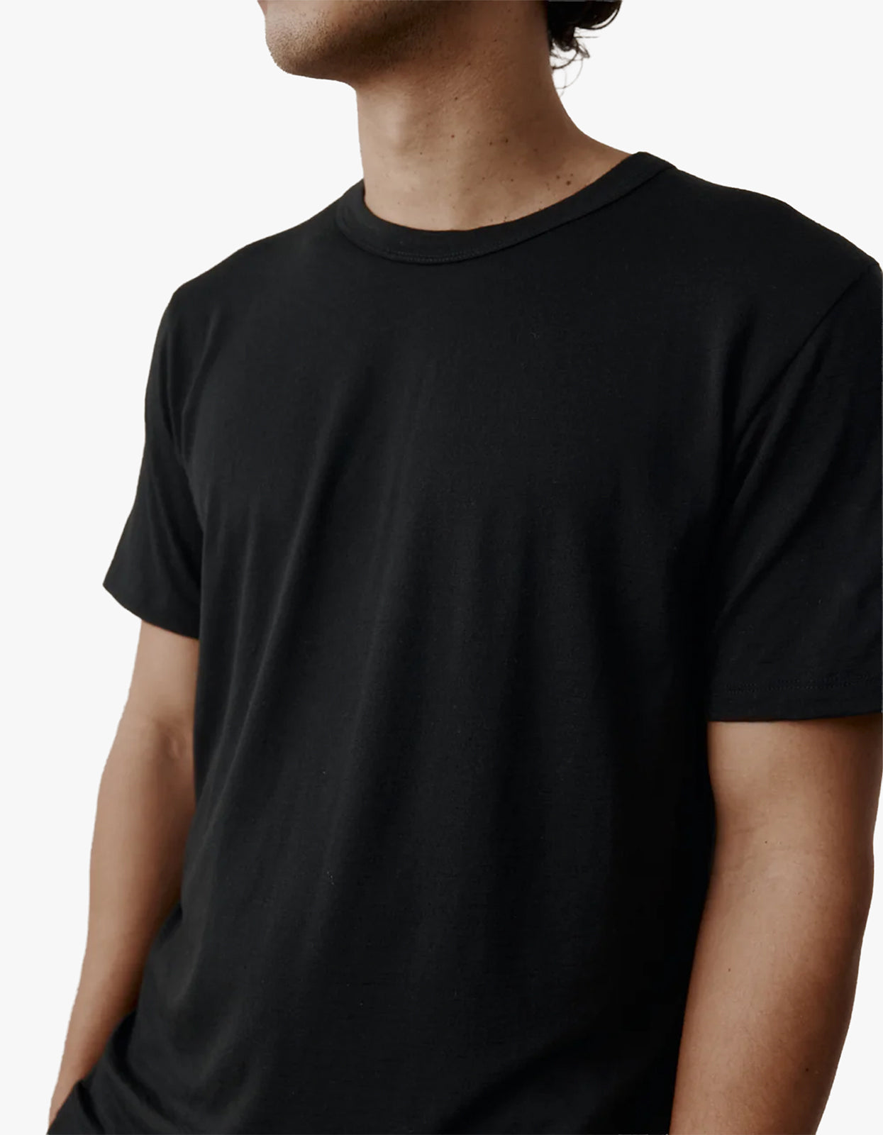 Mens Foundation Merino Tee - Black
