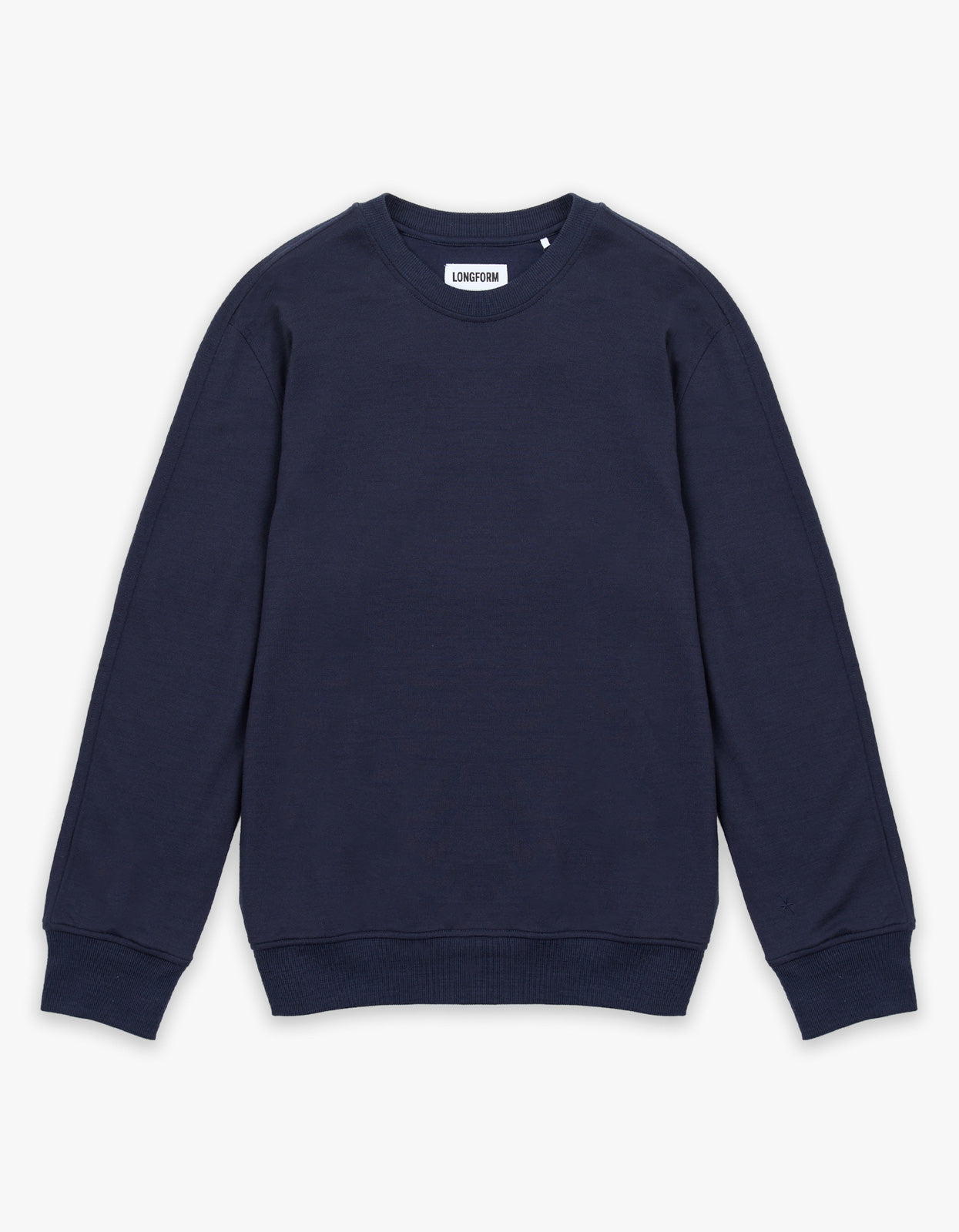 Mens Foundation Merino Sweatshirt - Navy