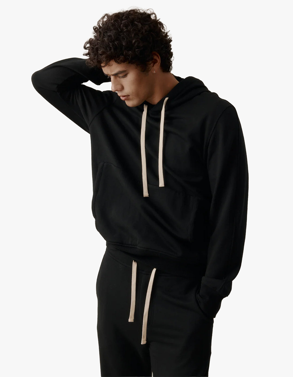 Mens Foundation Merino Hoodie - Black