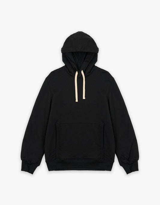 Mens Foundation Merino Hoodie - Black