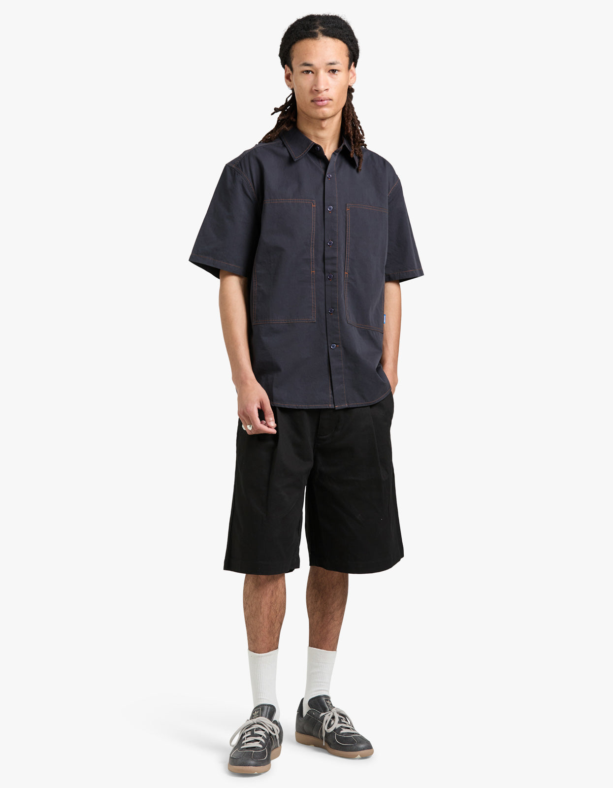 Cliff Short Sleeve Shirt - Navy