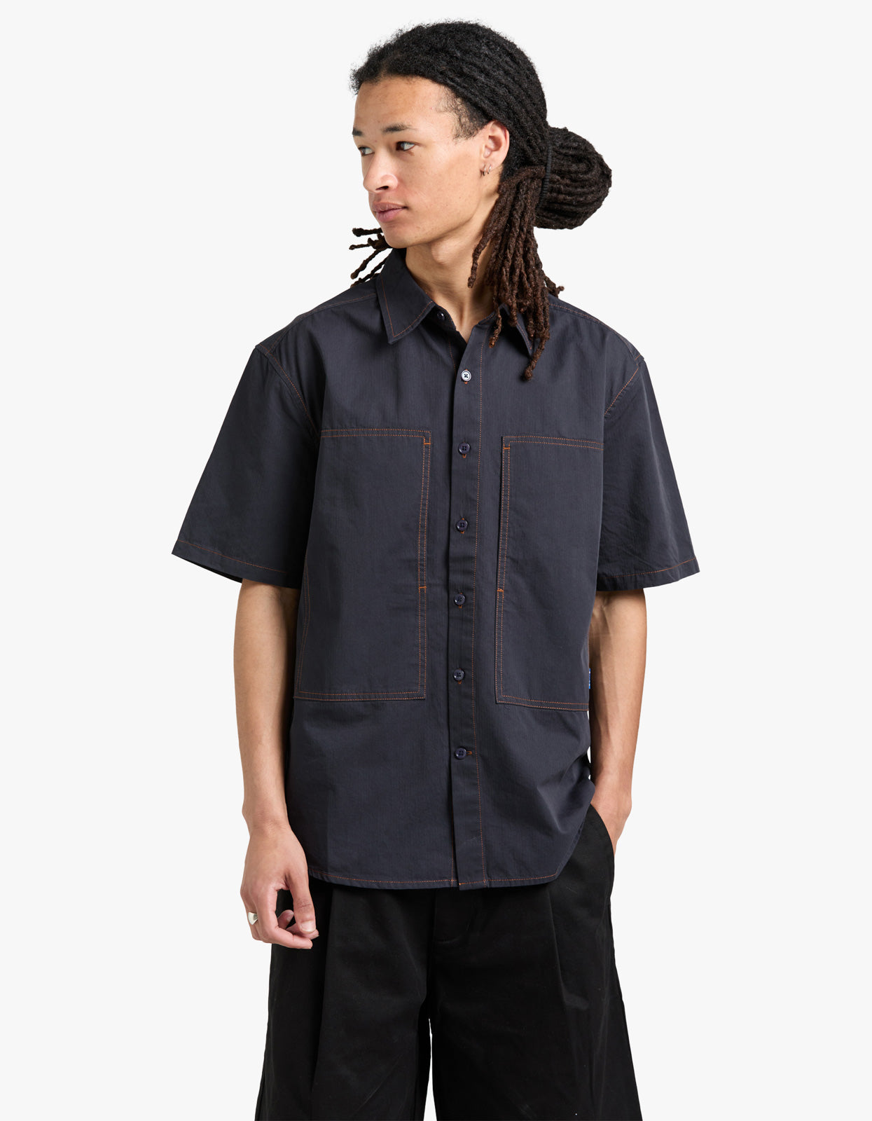 Cliff Short Sleeve Shirt - Navy