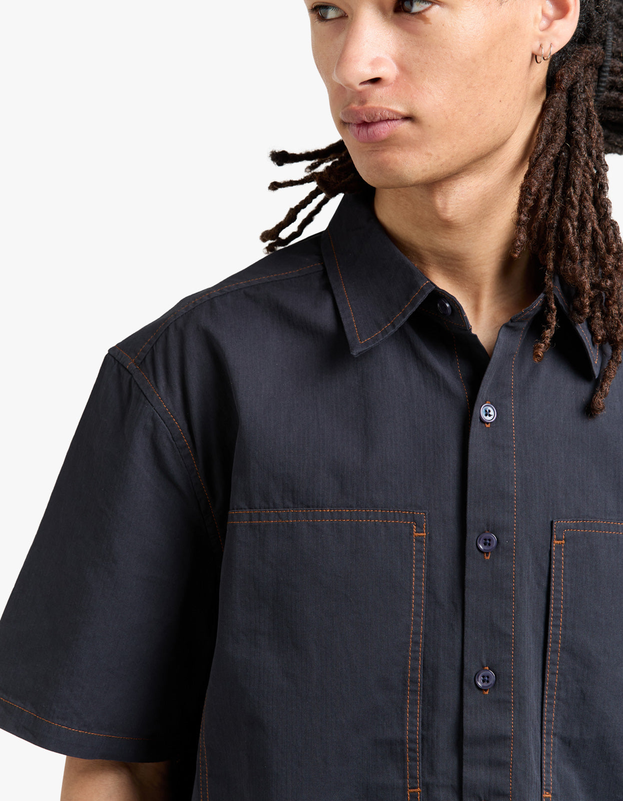 Cliff Short Sleeve Shirt - Navy