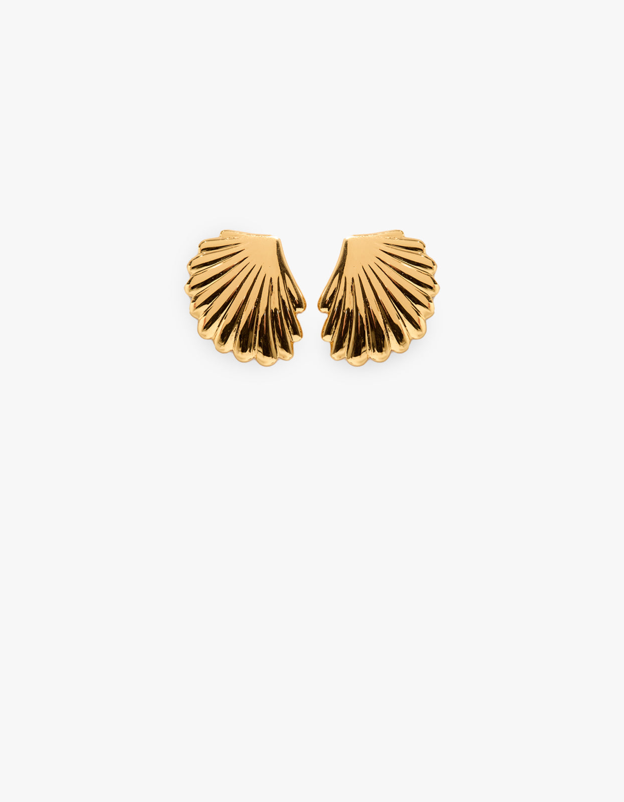 Clam Earring - Gold
