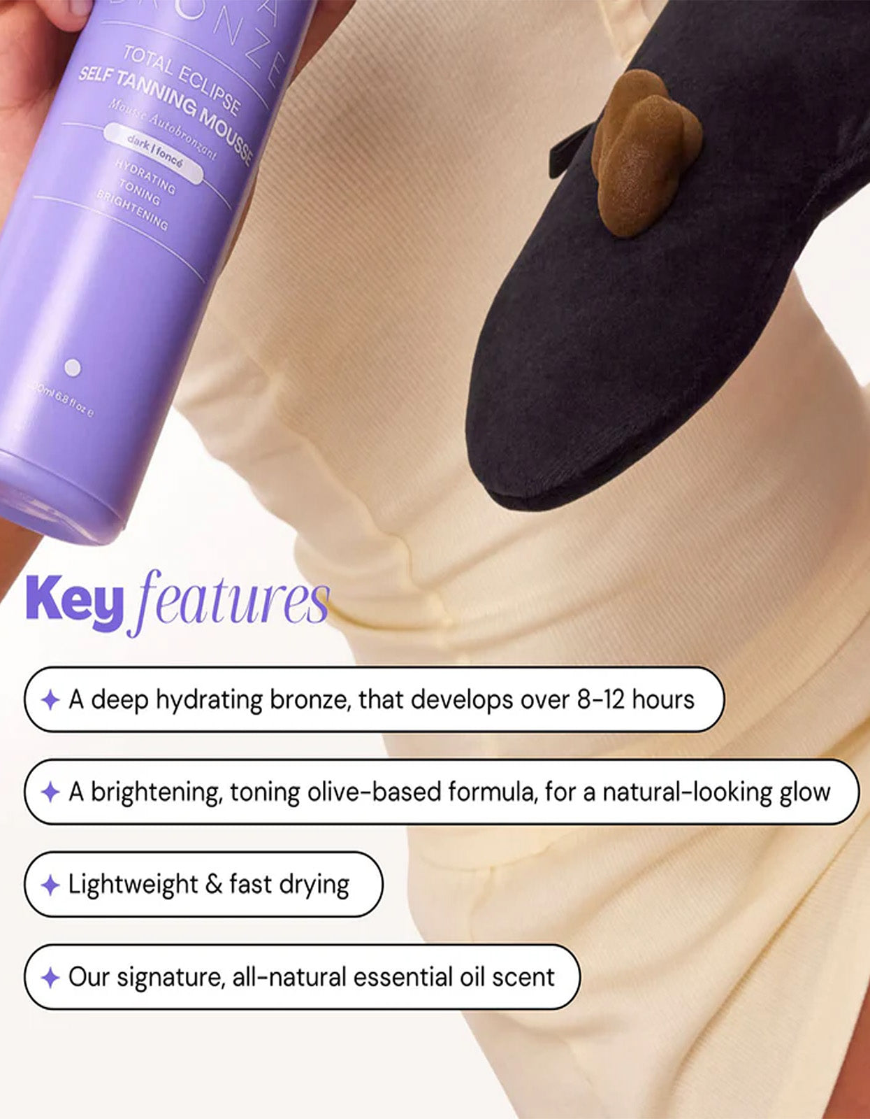Total Eclipse Tanning Mousse Dark 200ml