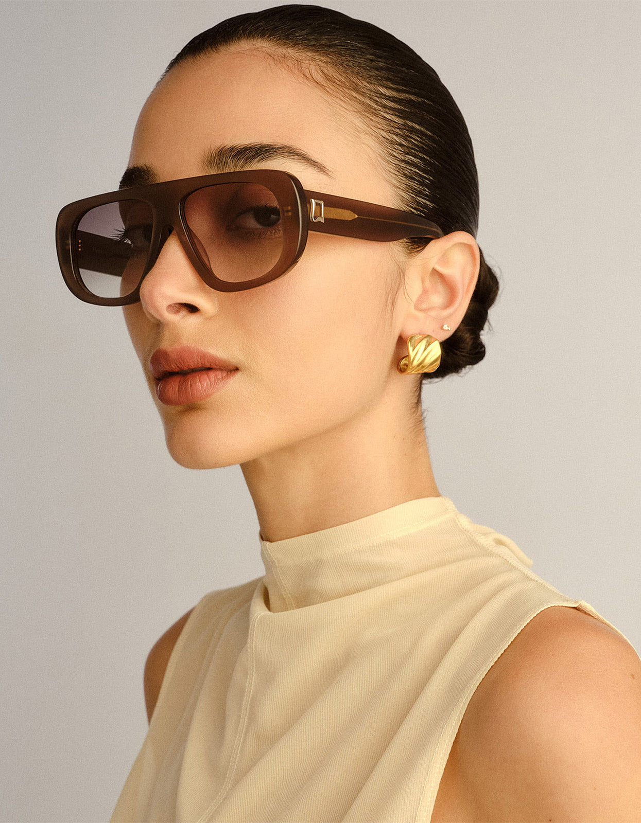 The Dionne Sunglasses - Mushroom