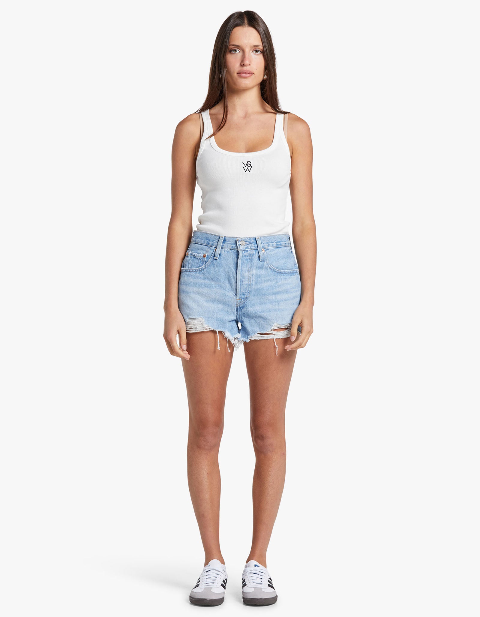 Levi's 501 Original High-Rise Denim Shorts Ojai Luxor Heat Blue