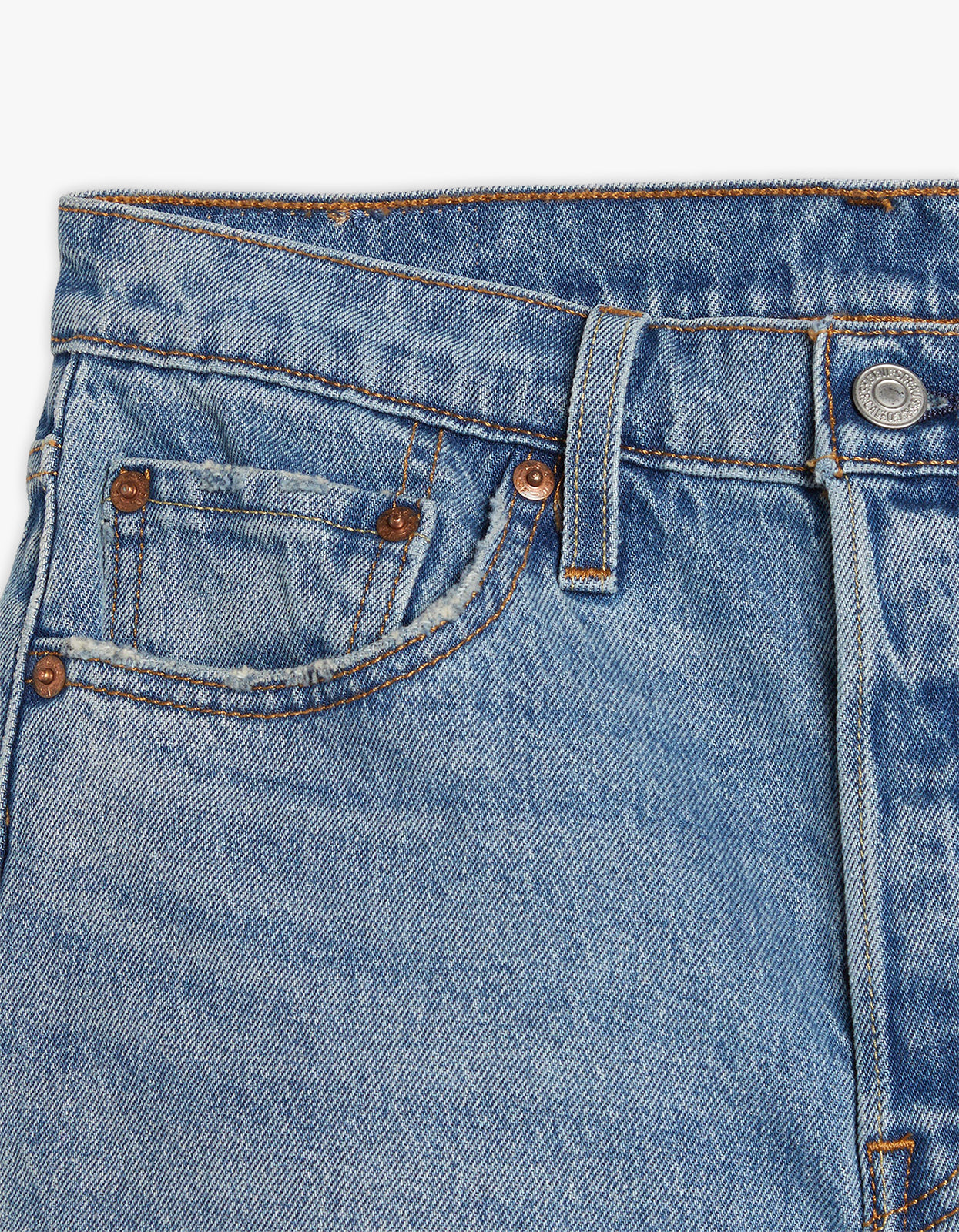 501 Mid Thigh Short - Ticked And Untied