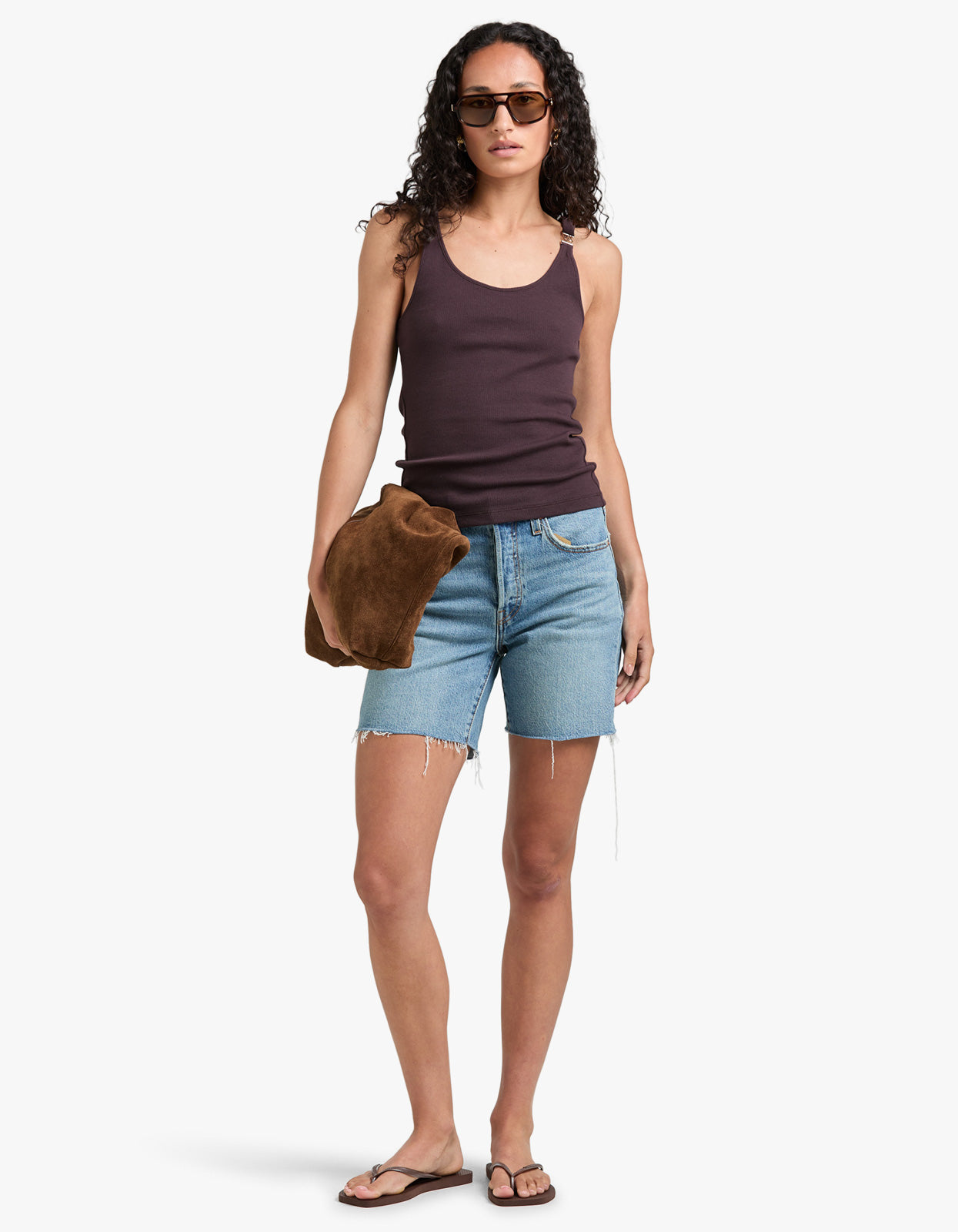 501 Mid Thigh Short - Ticked And Untied