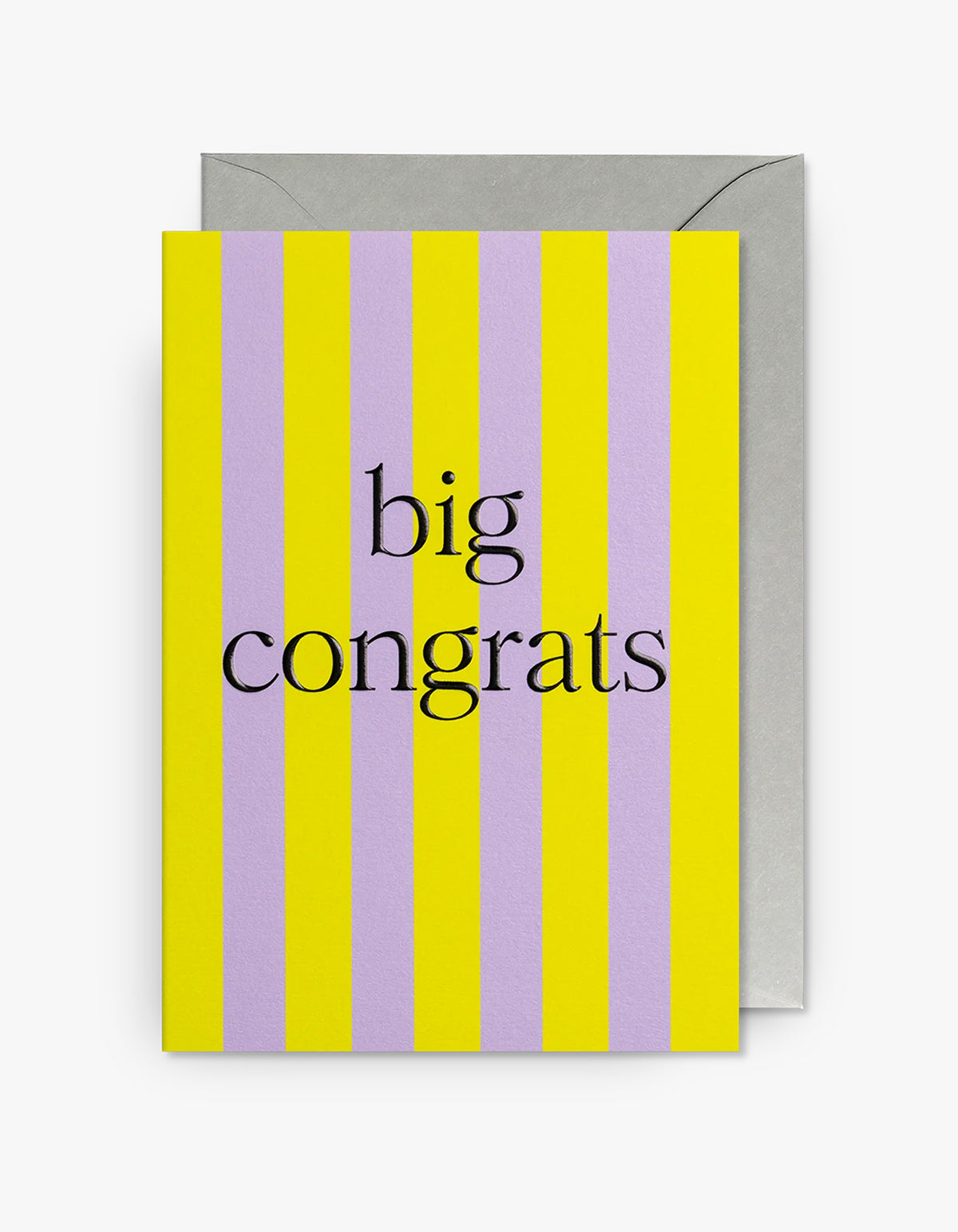 Big Congrats Card - Yellow