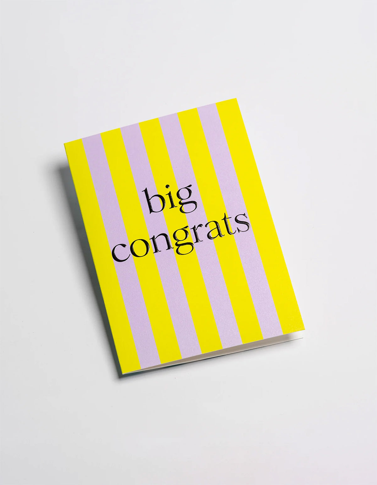 Big Congrats Card - Yellow