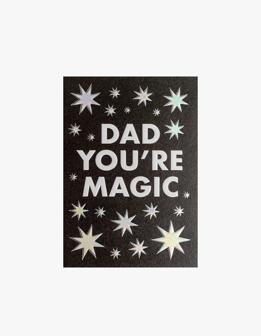 Dad You're Magic Card - Black