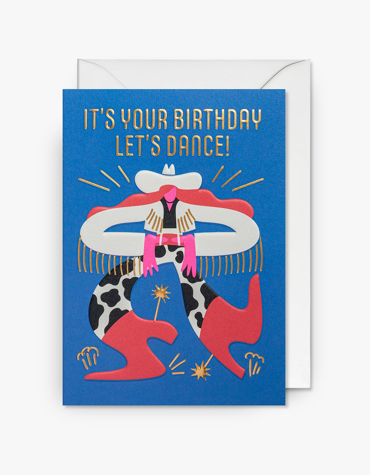 Its Your Birthday Lets Dance Card - Blue