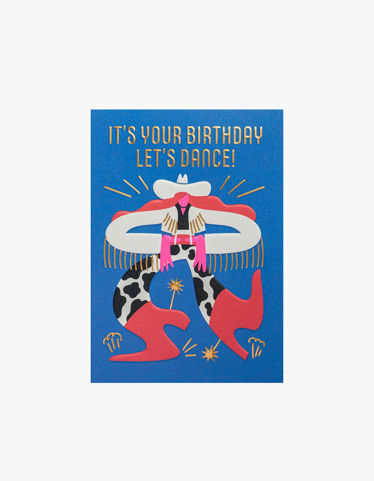 Its Your Birthday Lets Dance Card - Blue