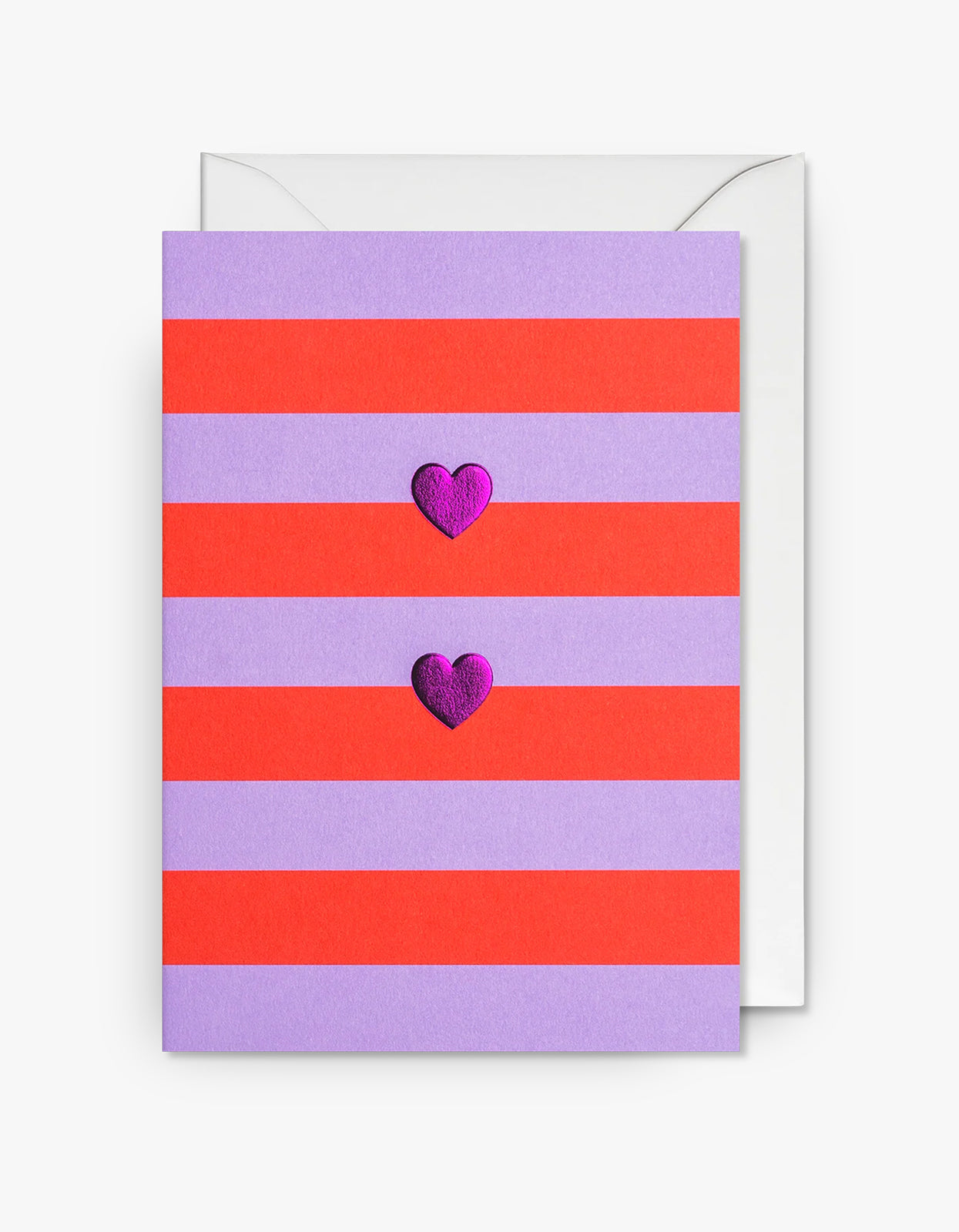 Love Hearts Card - Purple