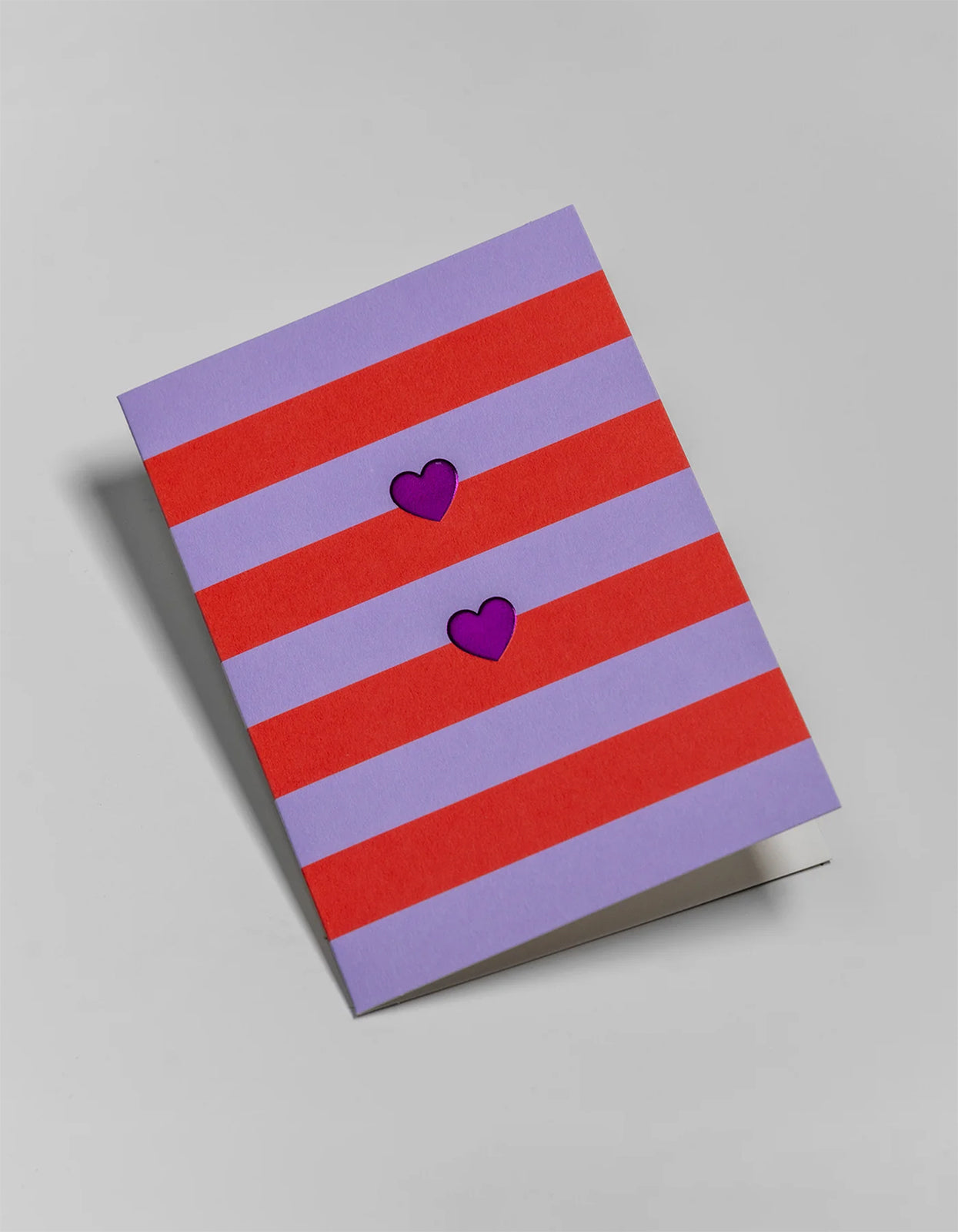 Love Hearts Card - Purple