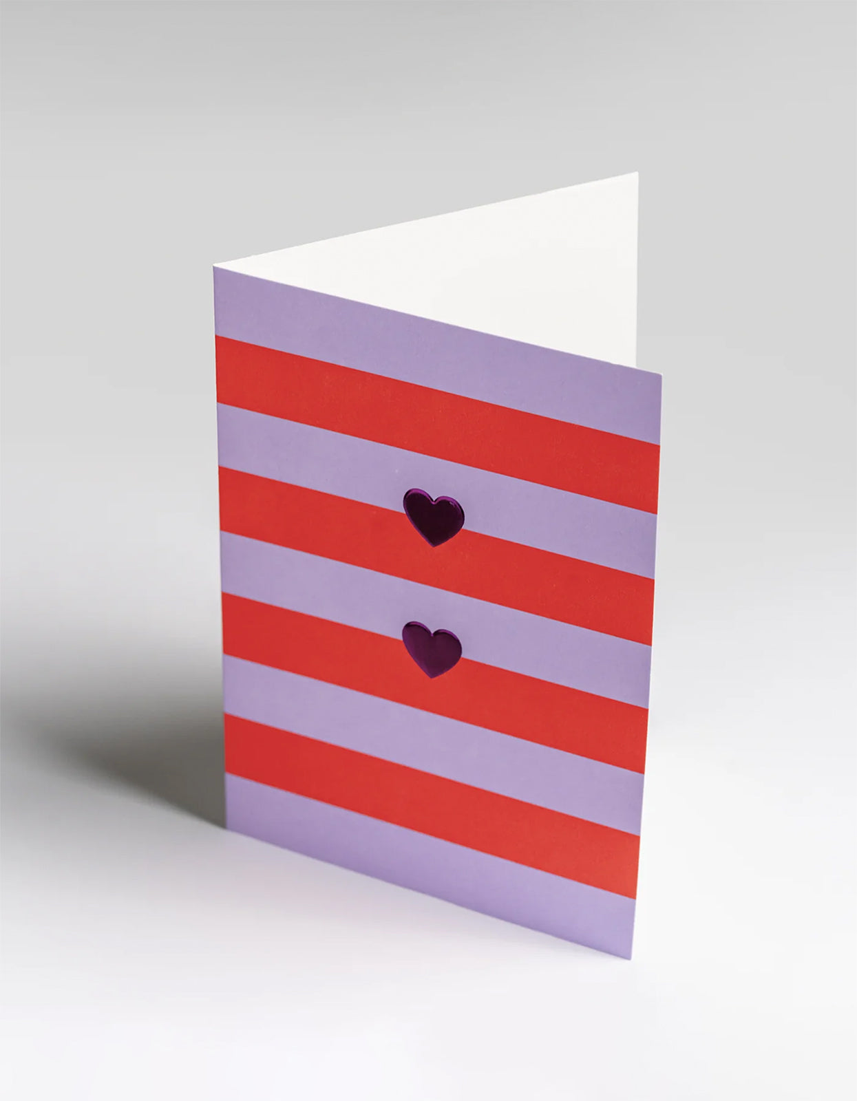 Love Hearts Card - Purple