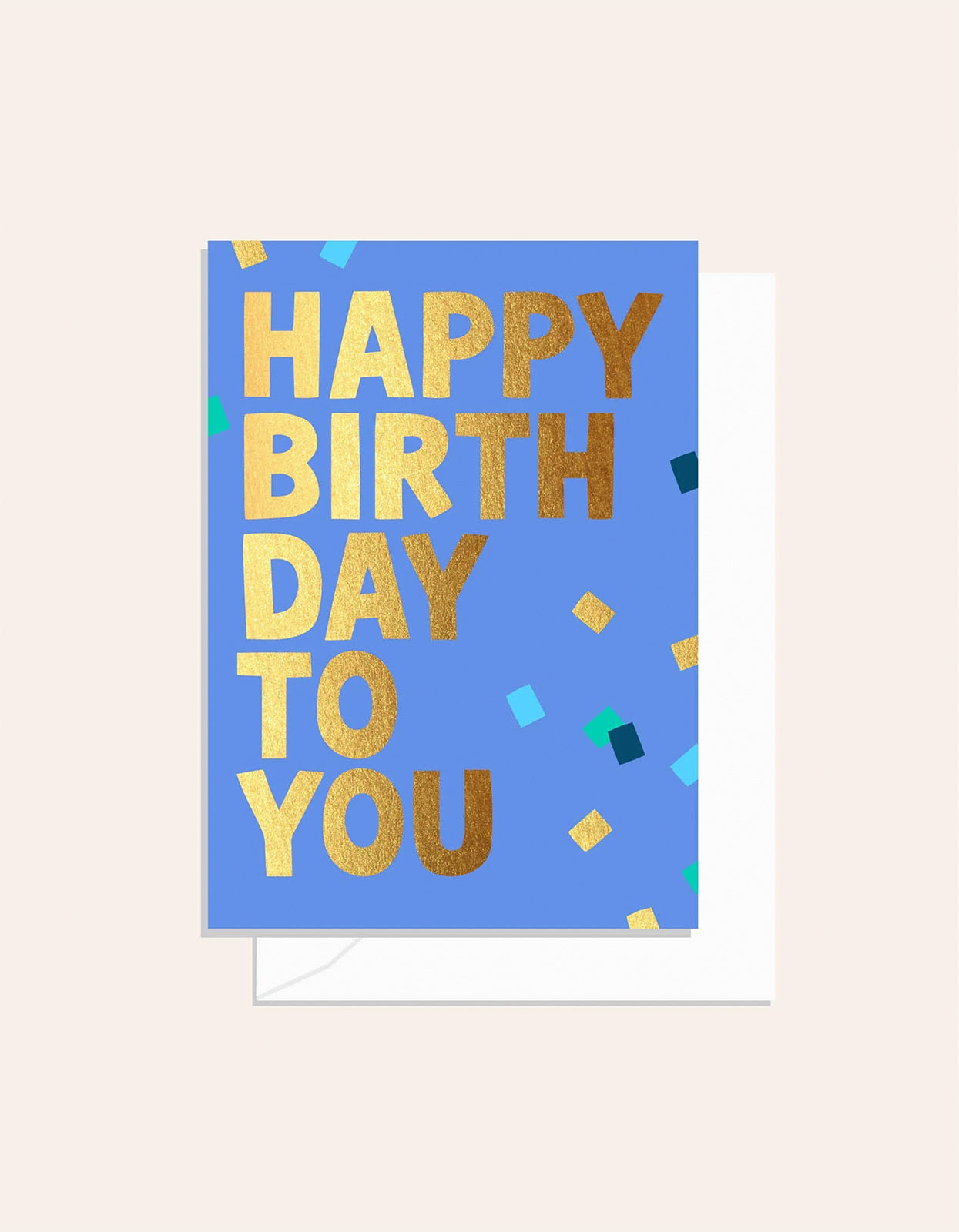 Birthday Confetti Card - Blue