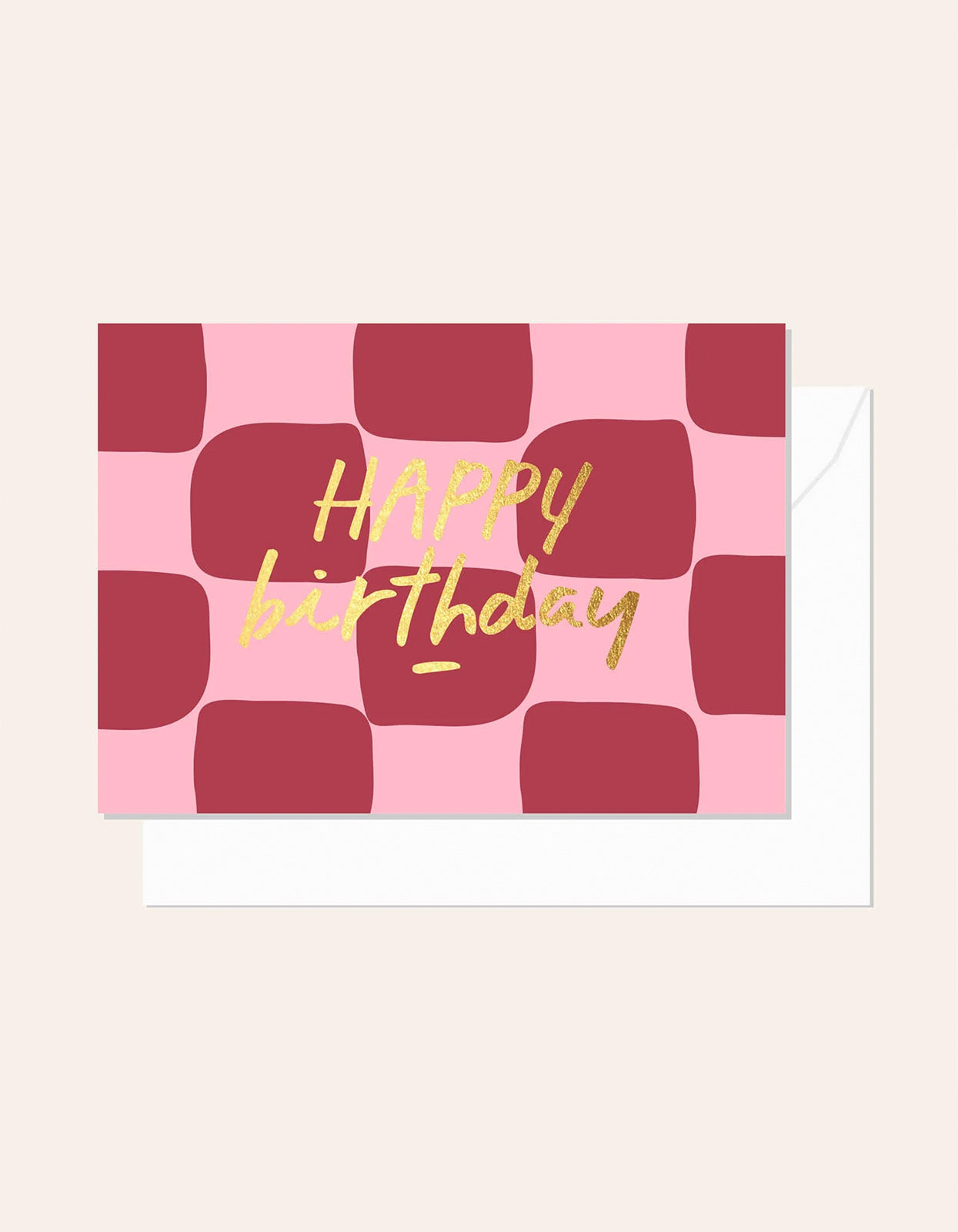 Check Cherry Birthday Card - Cherry