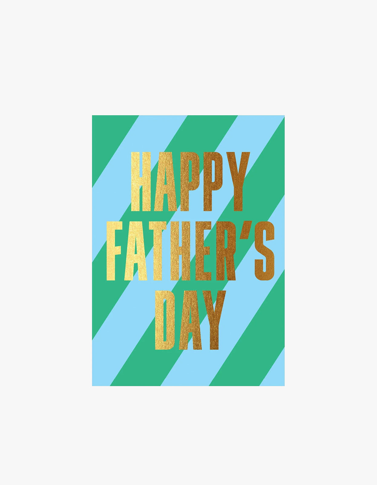 Father's Day Stripe Card - Gold